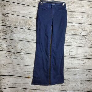 NYDJ Jeans Womens Dark Blue Denim Pants Barbara Bootcut Size 00P